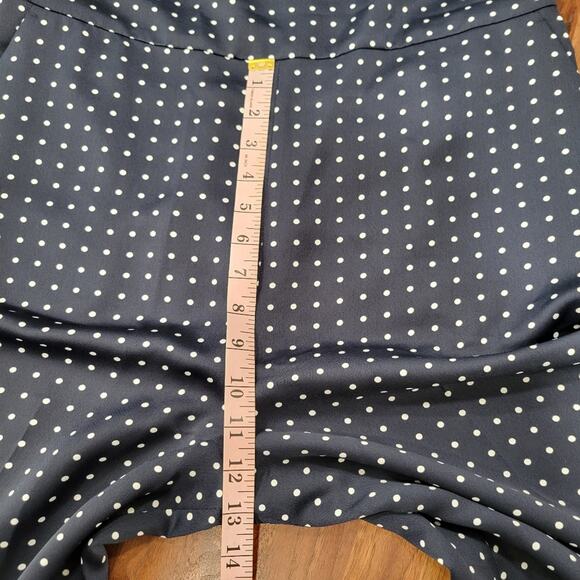 NWT Banana Republic Polka Dot Twist Back Wide Leg Crop Romper Size 12 - Picture 12 of 14